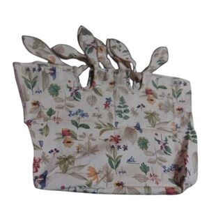 Longaberger Magazine Basket Liner Botanical Fields Fabric LINER ONLY, NO BASKET